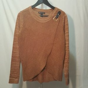 INC Overlapped Knit Sweater